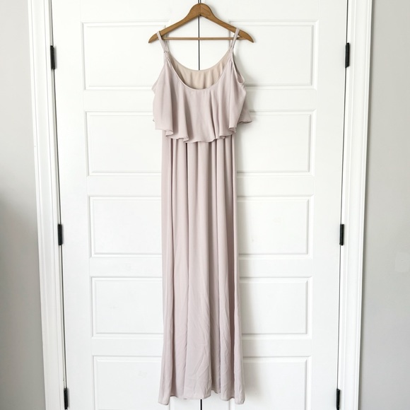 Show Me Your Mumu Formal Maxi Dress Medium Beige Bridesmaid Elegant Classic Gala - Picture 2 of 11